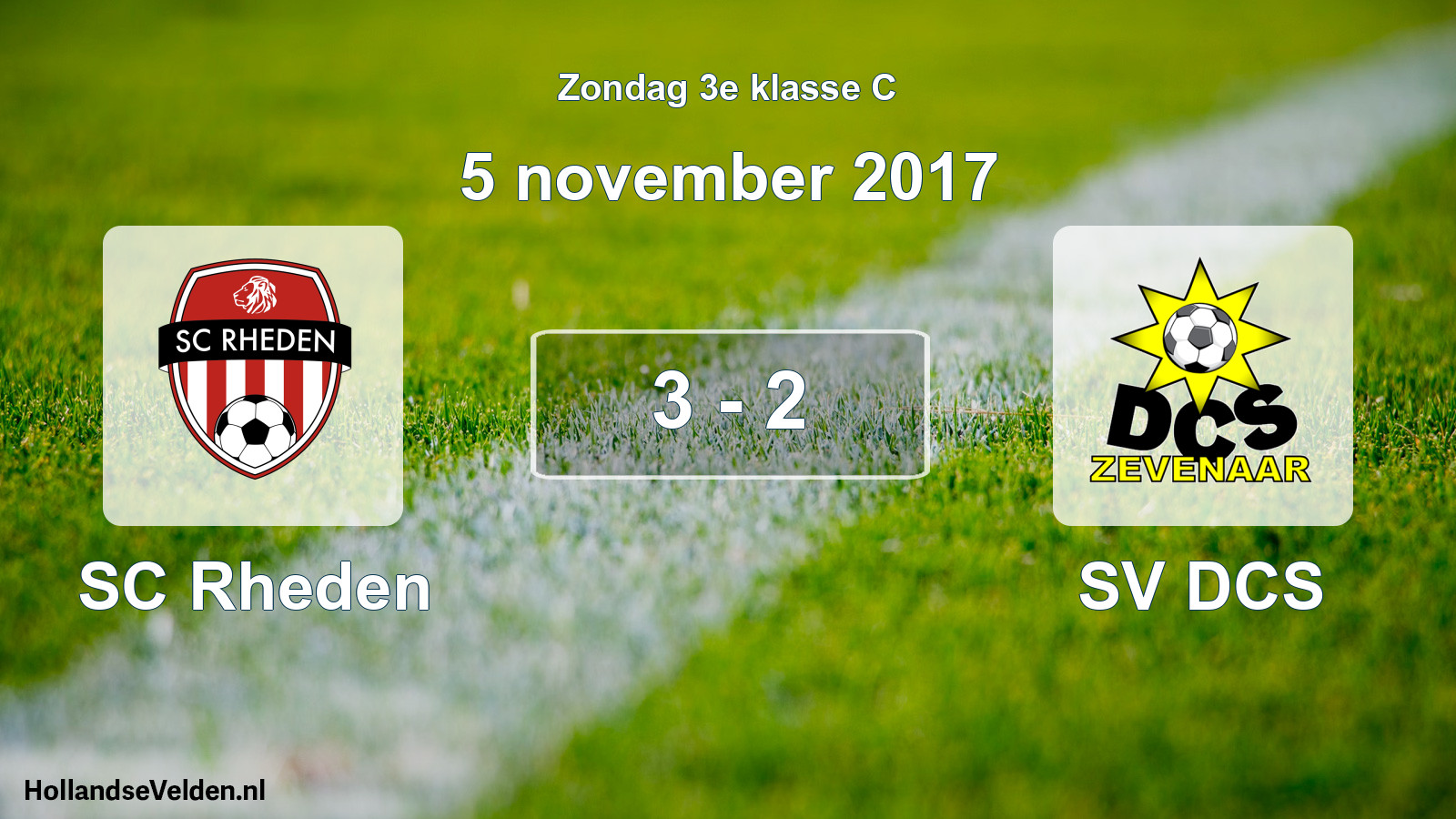 Total number of matches played: SC Rheden - SV DCS 3 - 2 (5 November 2017)
