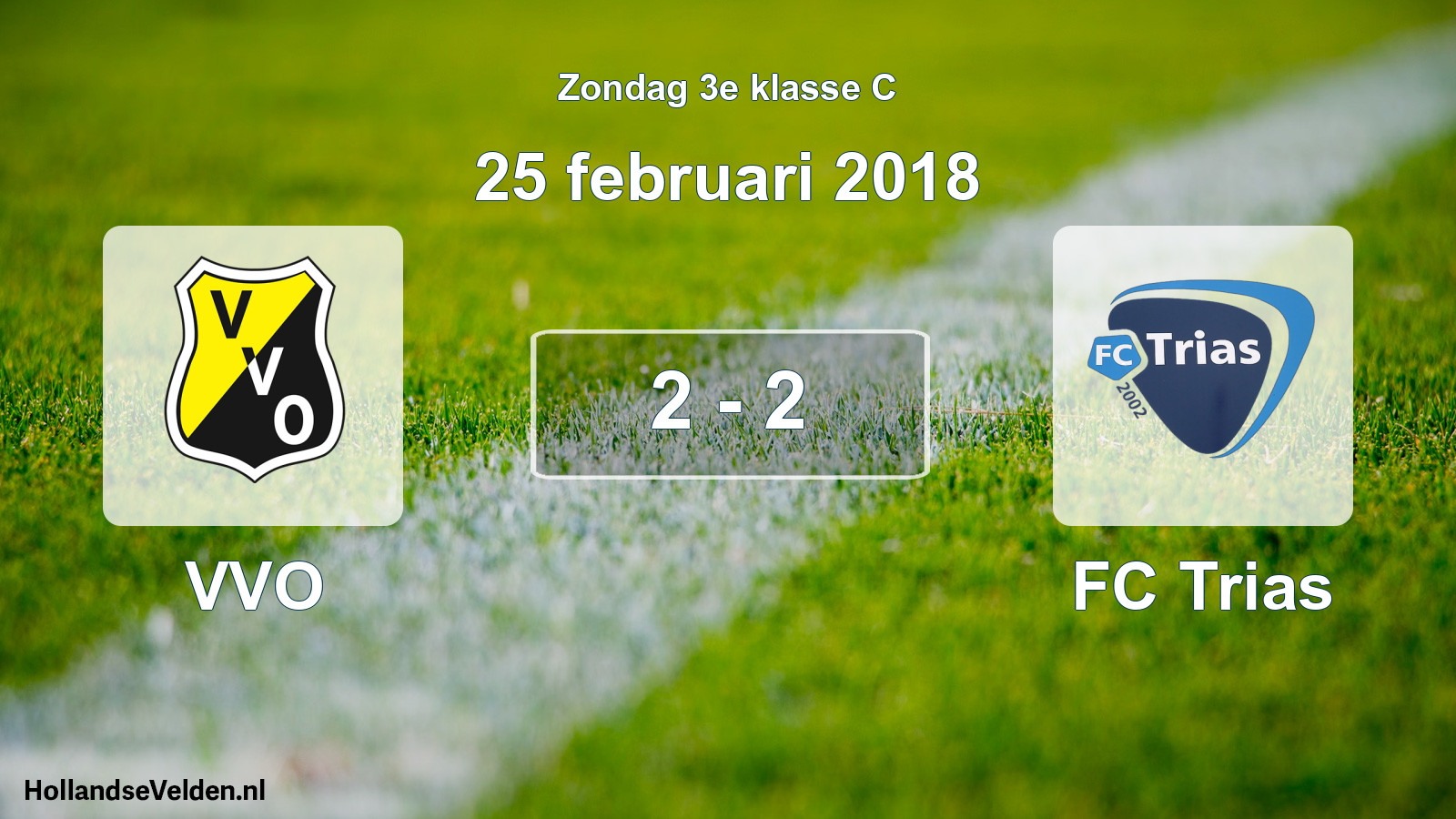 Total number of matches played: VVO - FC Trias 2 - 2 (25 February 2018)
