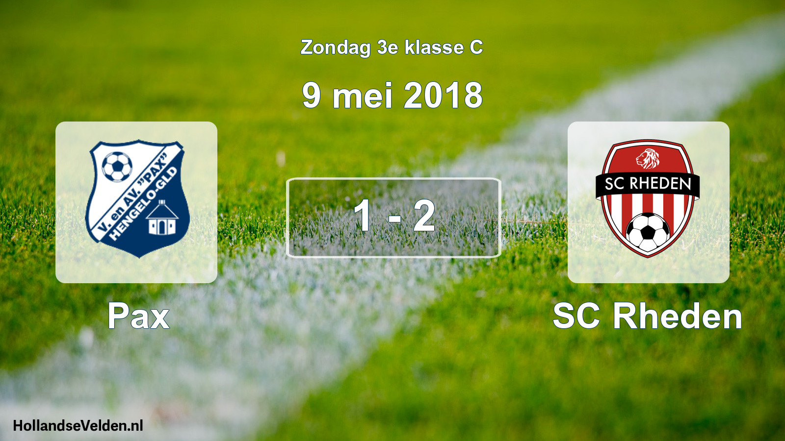 Total number of matches played: Pax - SC Rheden 1 - 2 (9 May 2018)