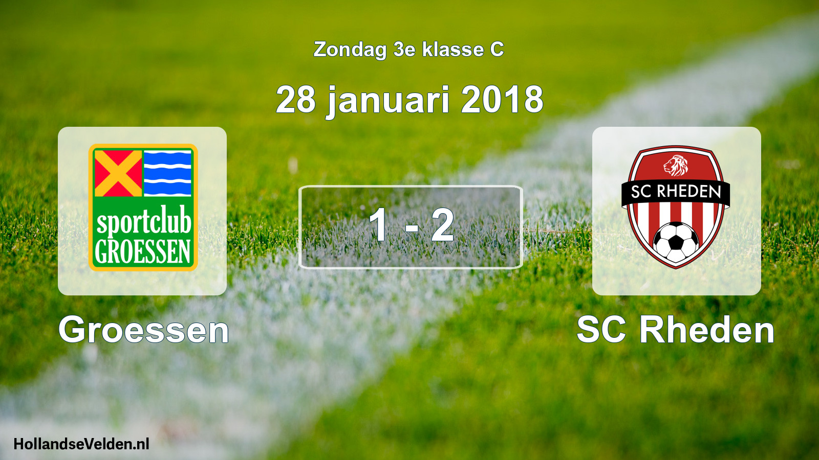 Total number of matches played: Groessen - SC Rheden 1 - 2 (28 January 2018)