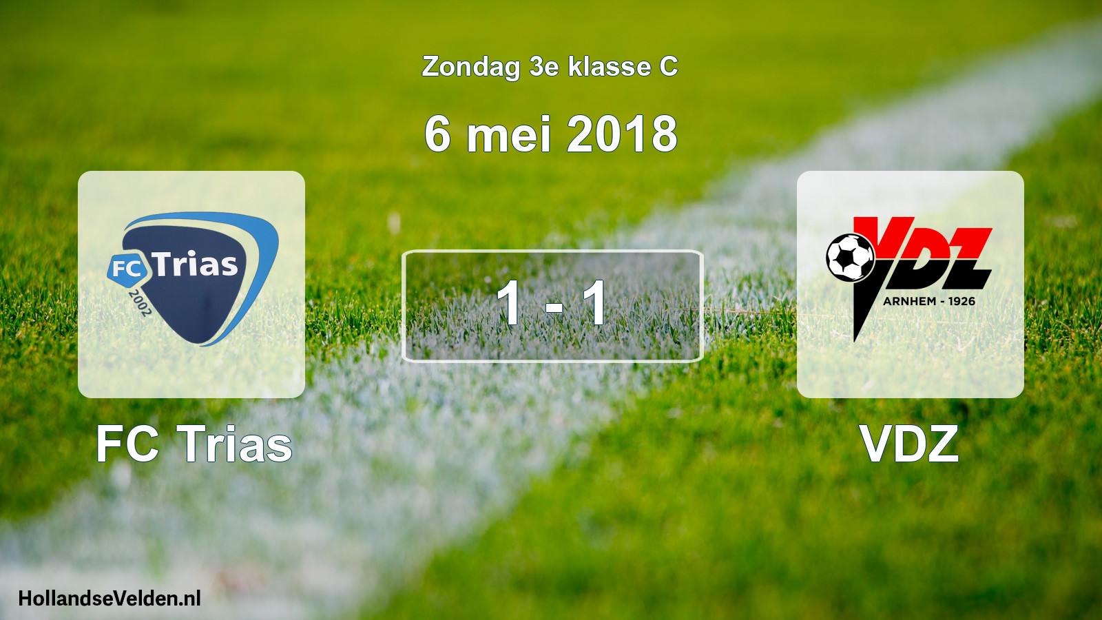 Total number of matches played: FC Trias - VDZ 1 - 1 (6 May 2018)