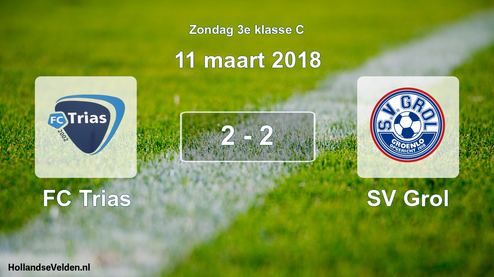 Total number of matches played: FC Trias - SV Grol 2 - 2 (11 March 2018)