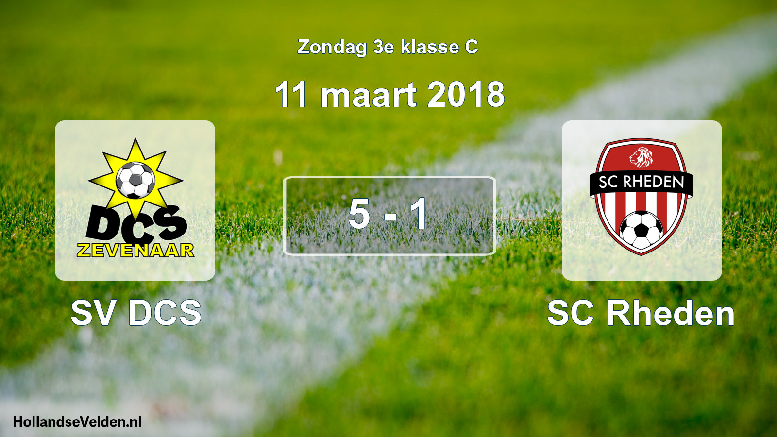 Total number of matches played: SV DCS - SC Rheden 5 - 1 (11 March 2018)