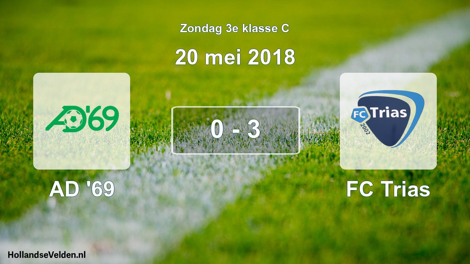 Total number of matches played: AD '69 - FC Trias 0 - 3 (20 May 2018)