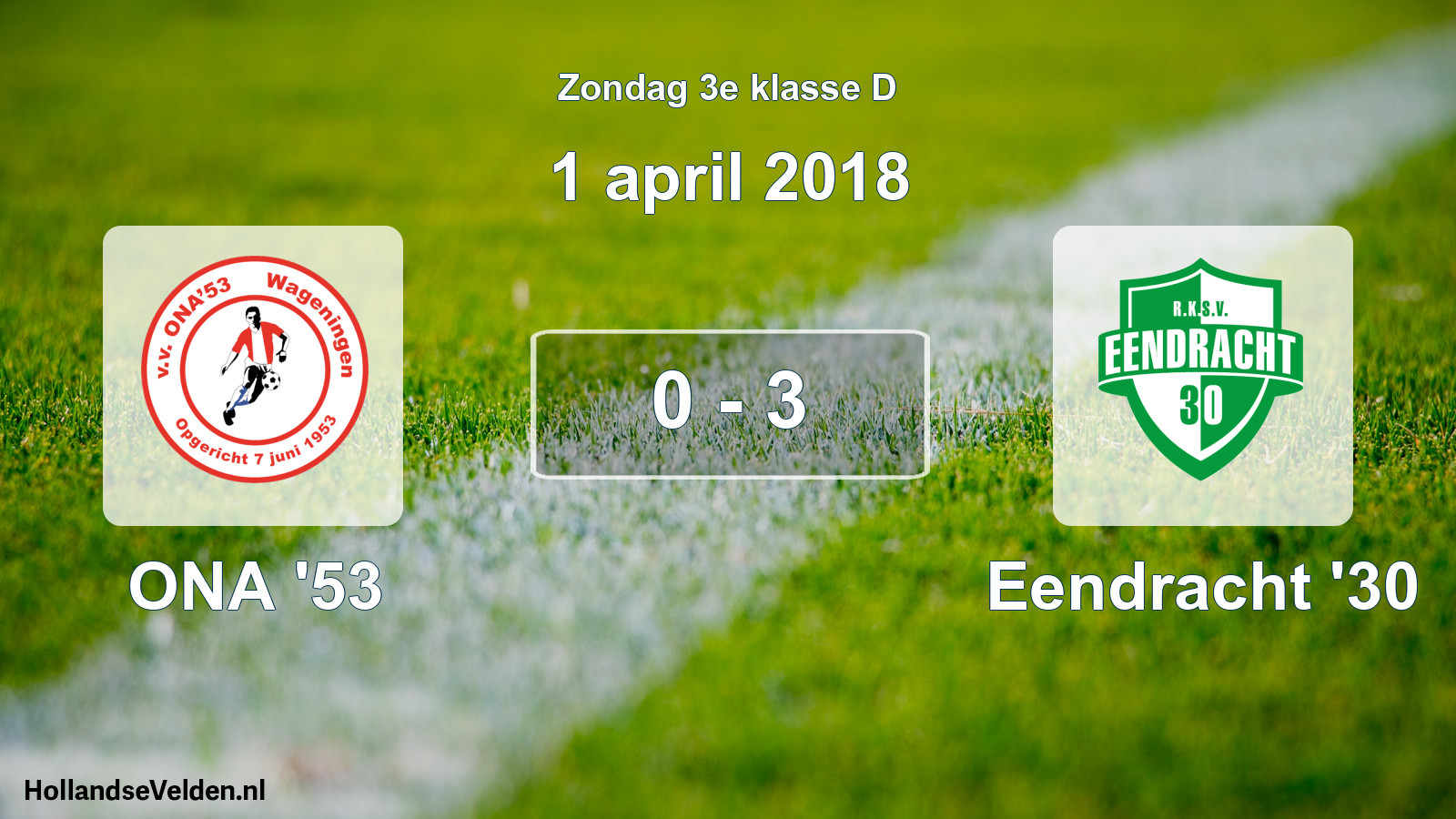 Total number of matches played: ONA '53 - Eendracht '30 0 - 3 (1 April 2018)