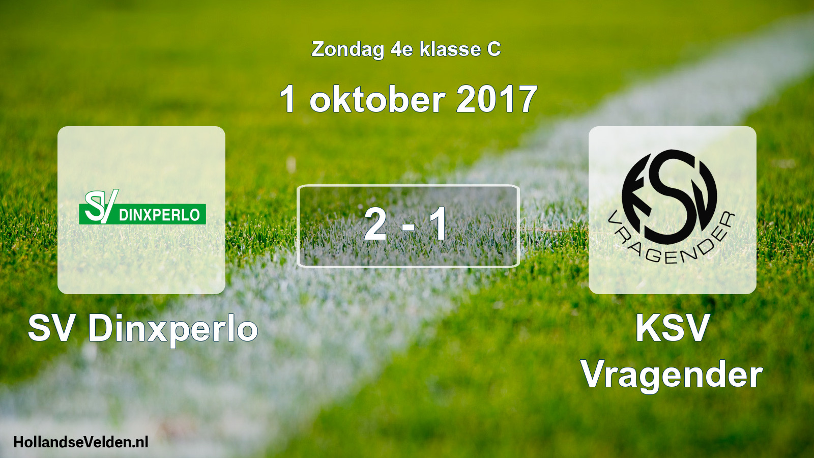 Total number of matches played: SV Dinxperlo - KSV Vragender 2 - 1 (1 October 2017)