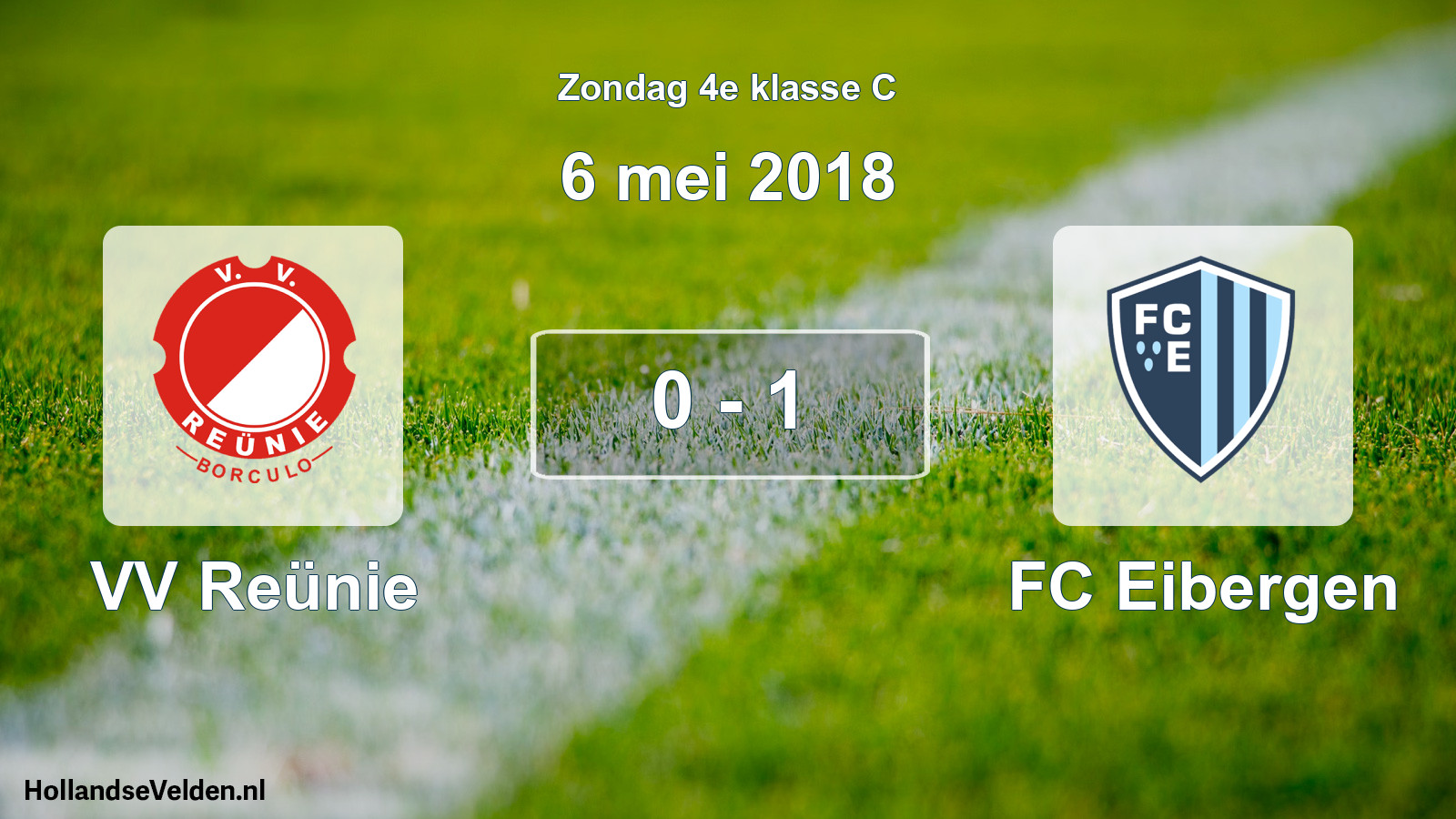 Total number of matches played: VV Reünie - FC Eibergen 0 - 1 (6 May 2018)