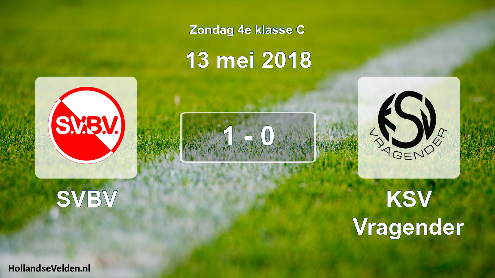 Total number of matches played: SVBV - KSV Vragender 1 - 0 (13 May 2018)