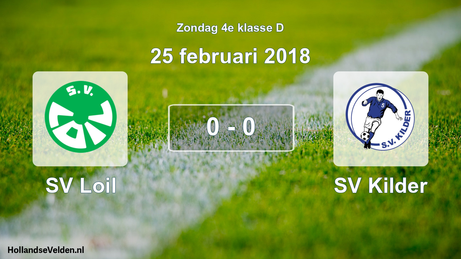 Total number of matches played: SV Loil - SV Kilder 0 - 0 (25 February 2018)
