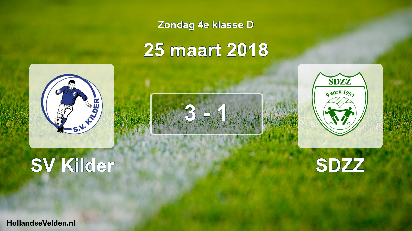 Total number of matches played: SV Kilder - SDZZ 3 - 1 (25 March 2018)