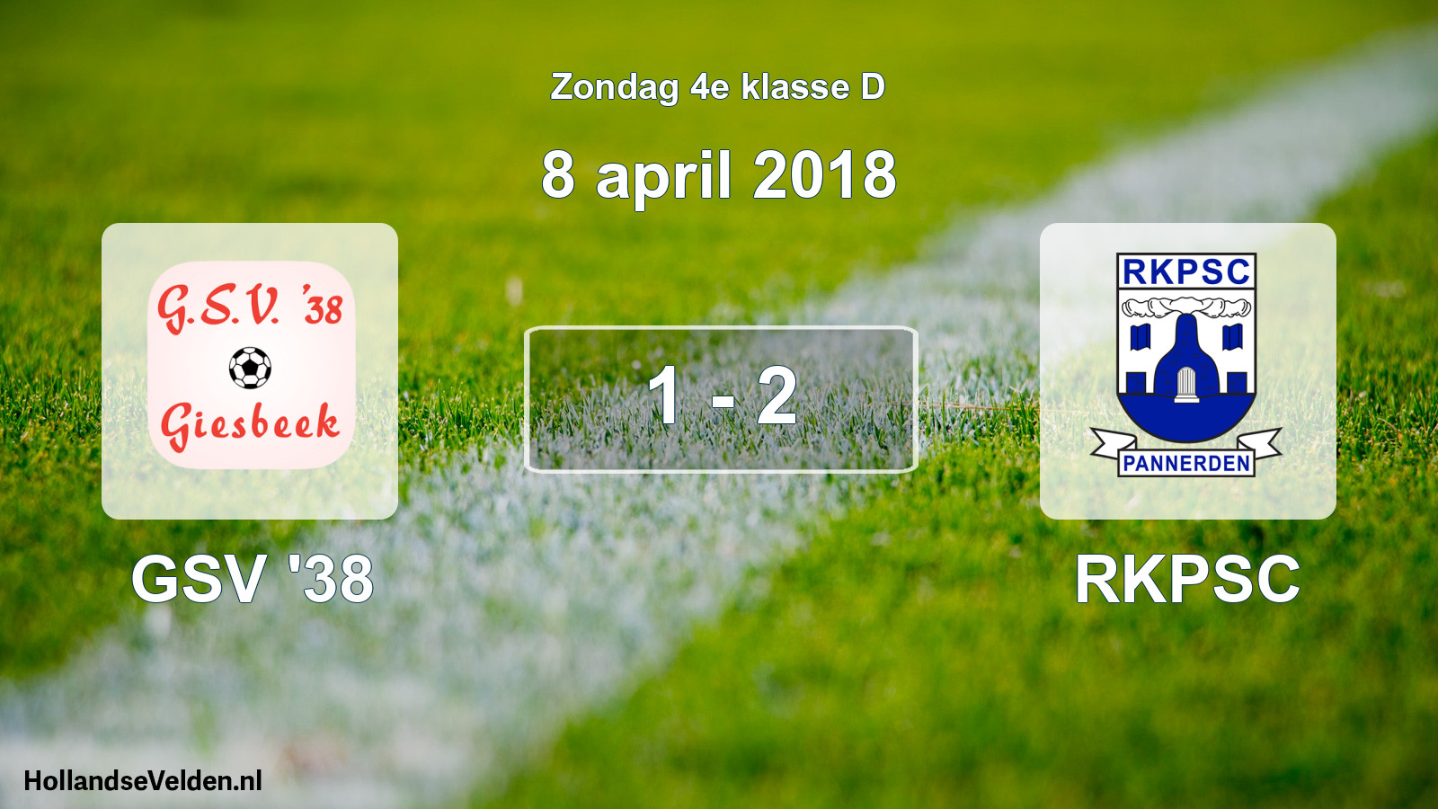 Total number of matches played: GSV '38 - RKPSC 1 - 2 (8 April 2018)