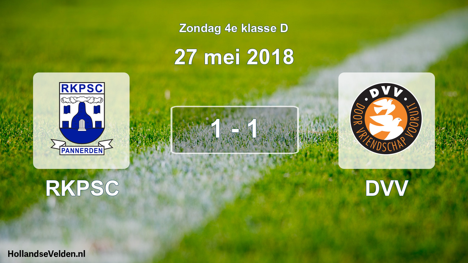 Total number of matches played: RKPSC - DVV 1 - 1 (27 May 2018)