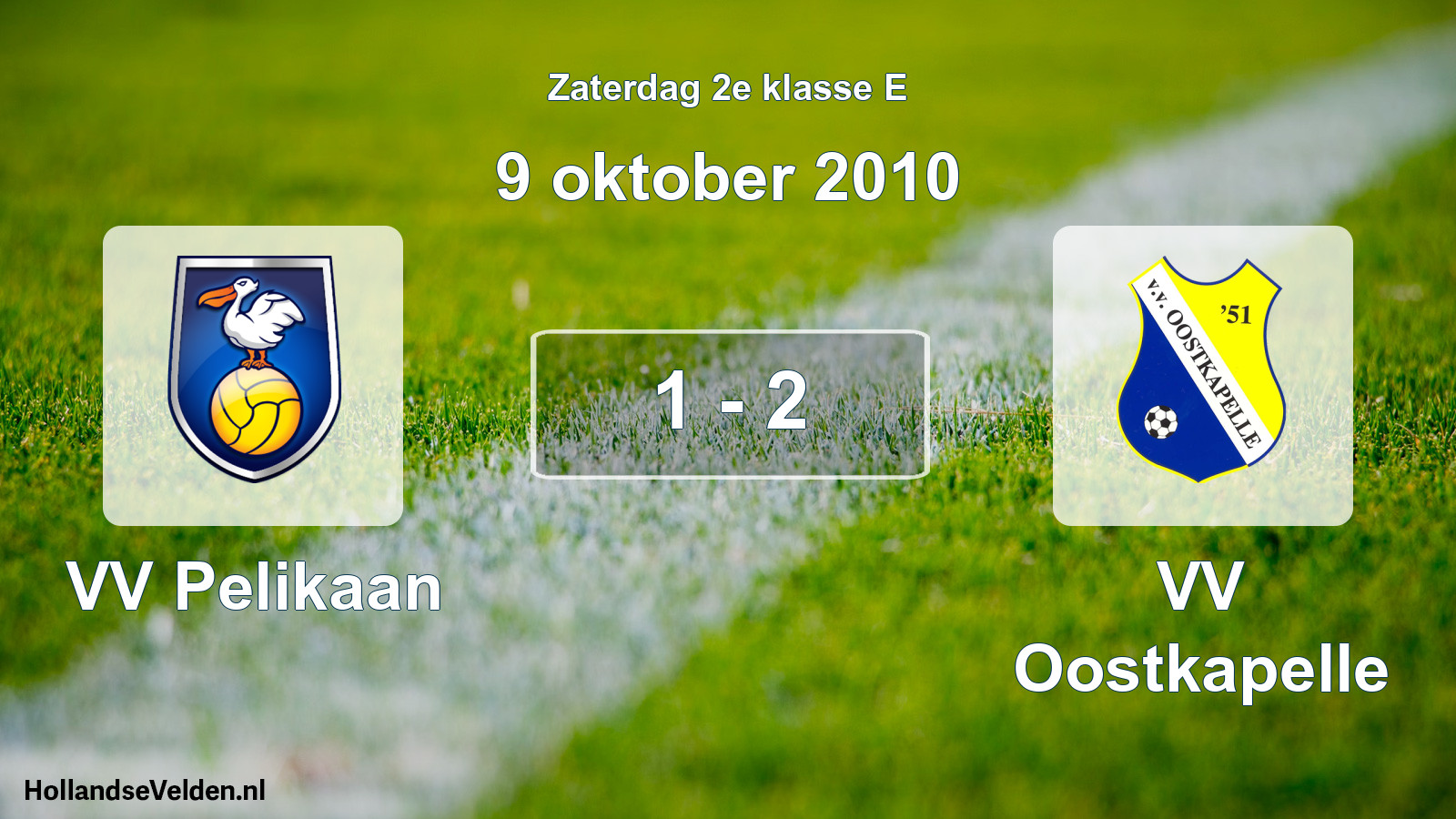 Total number of matches played: VV Pelikaan - VV Oostkapelle 1 - 2 (9 October 2010)