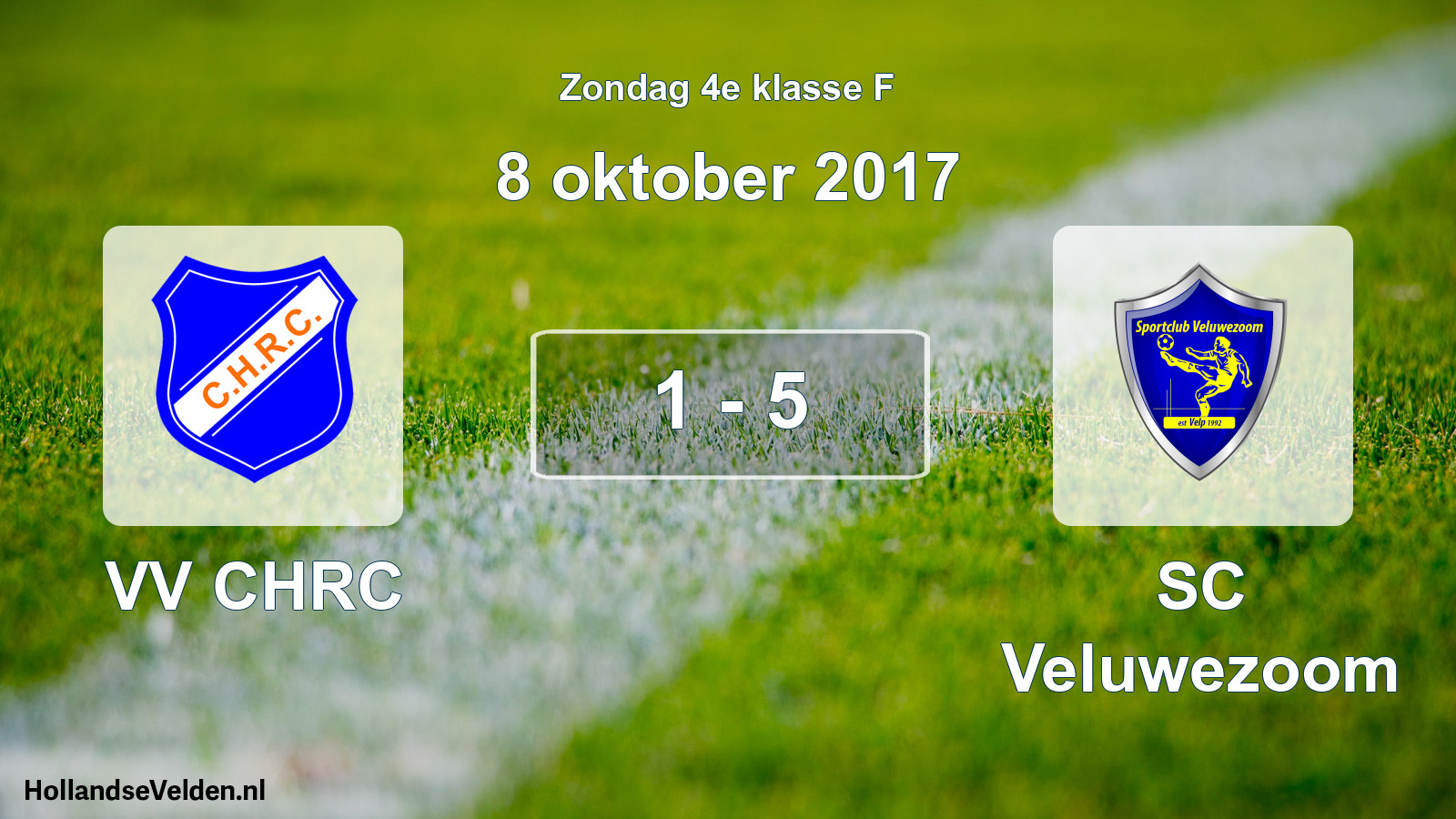 Total number of matches played: VV CHRC - SC Veluwezoom 1 - 5 (8 October 2017)