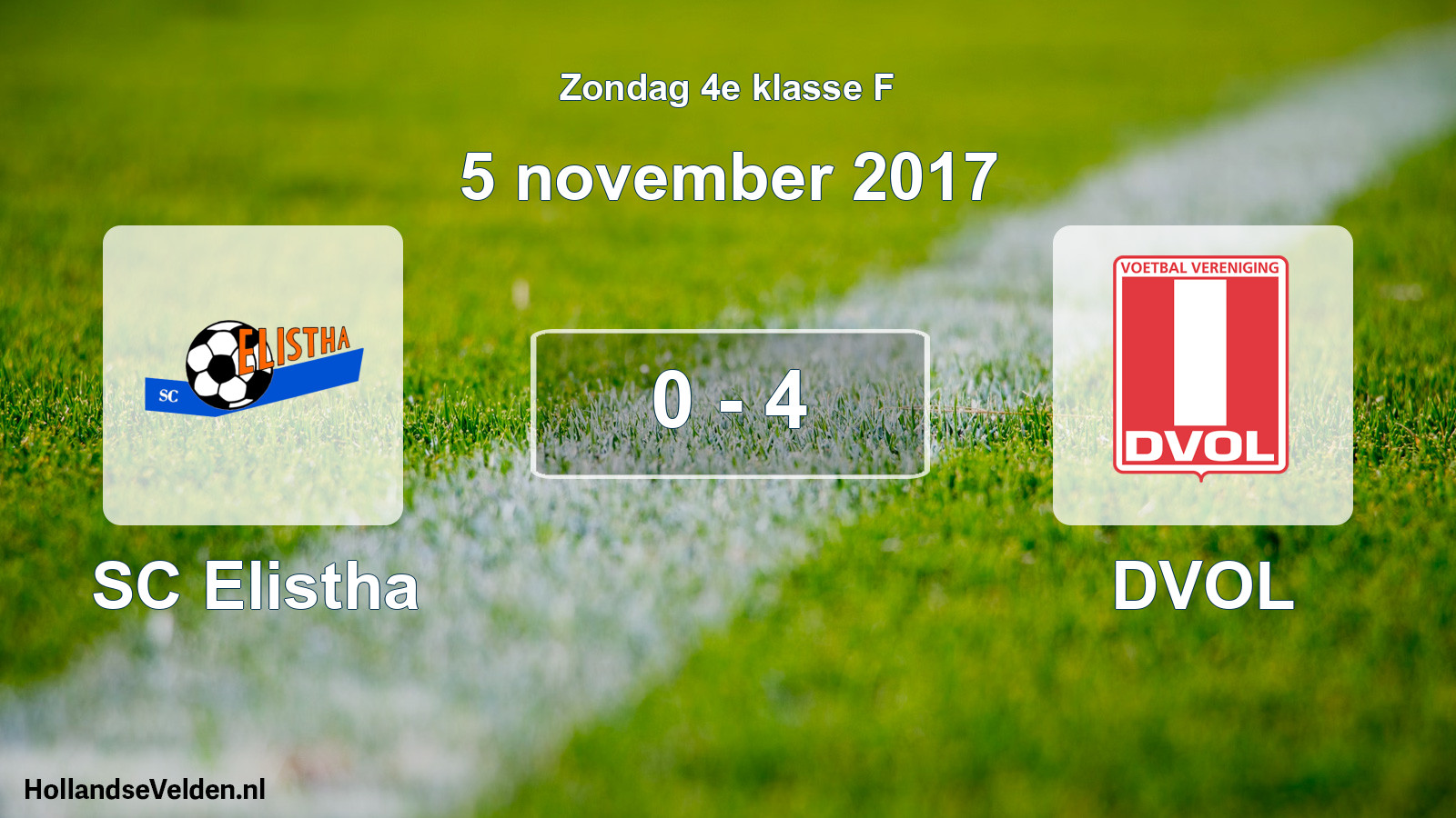 Total number of matches played: SC Elistha - DVOL 0 - 4 (5 November 2017)