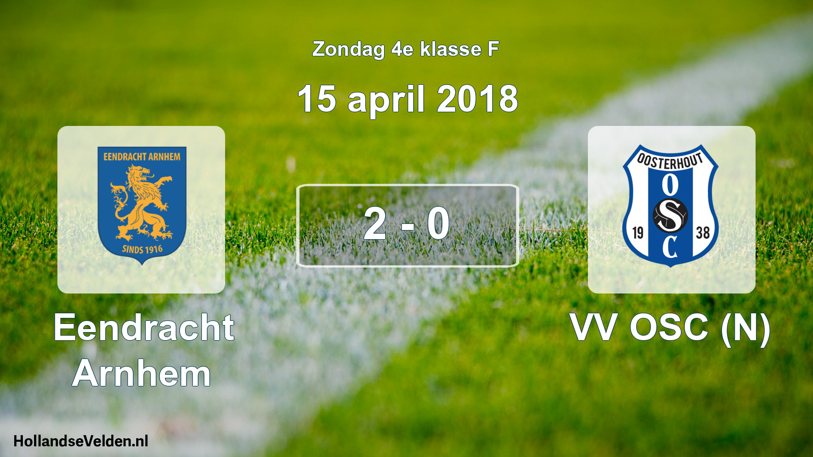Total number of matches played: Eendracht Arnhem - VV OSC (N) 2 - 0 (15 April 2018)