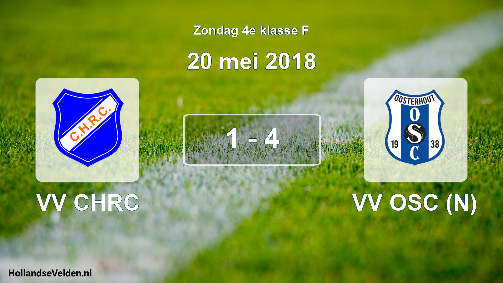 Total number of matches played: VV CHRC - VV OSC (N) 1 - 4 (20 May 2018)