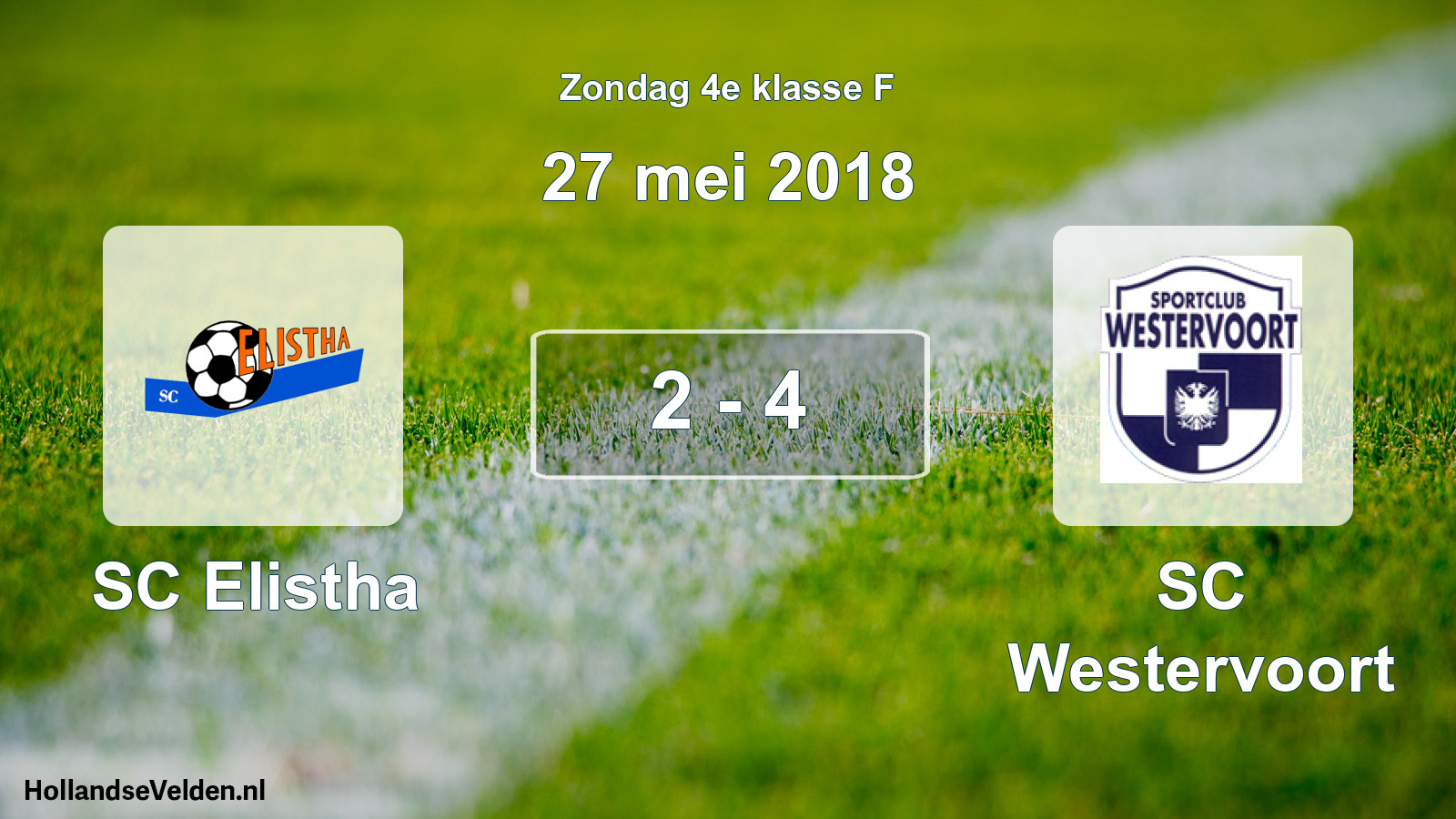 Total number of matches played: SC Elistha - SC Westervoort 2 - 4 (27 May 2018)