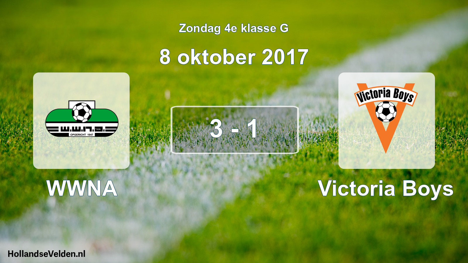 Total number of matches played: WWNA - Victoria Boys 3 - 1 (8 October 2017)