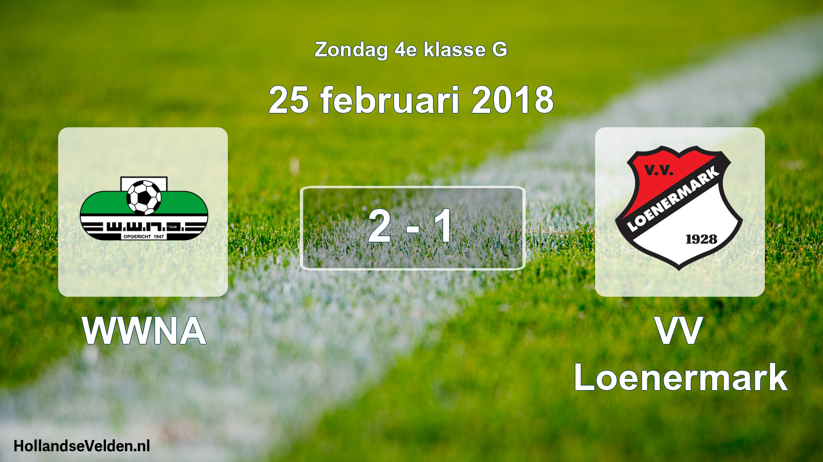 Total number of matches played: WWNA - VV Loenermark 2 - 1 (25 February 2018)