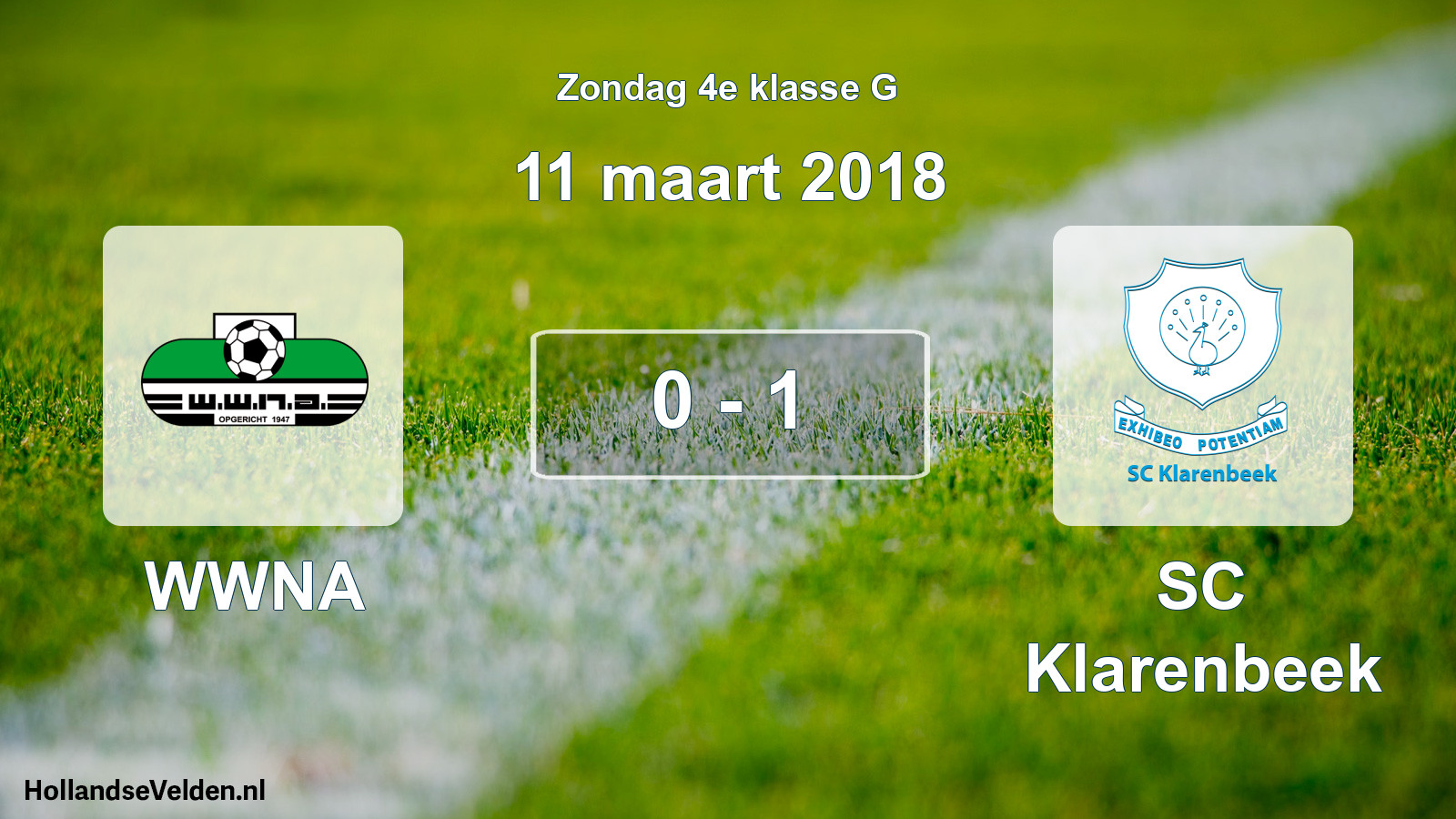 Total number of matches played: WWNA - SC Klarenbeek 0 - 1 (11 March 2018)