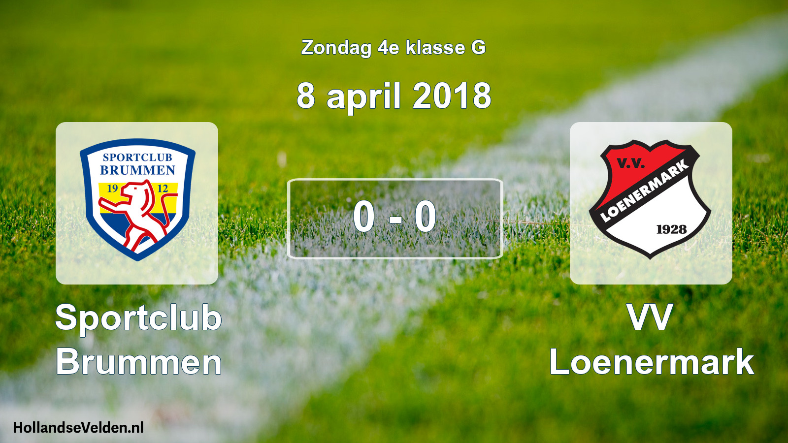 Total number of matches played: Sportclub Brummen - VV Loenermark 0 - 0 (8 April 2018)