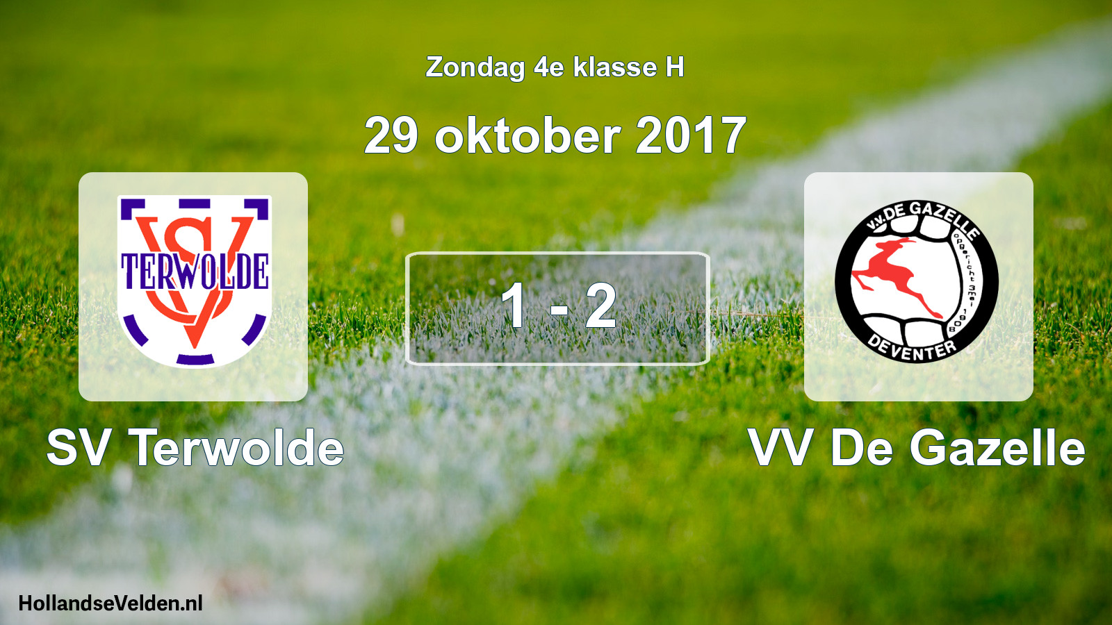 Total number of matches played: SV Terwolde - VV De Gazelle 1 - 2 (29 October 2017)