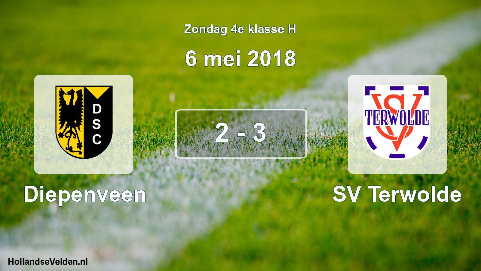 Total number of matches played: Diepenveen - SV Terwolde 2 - 3 (6 May 2018)