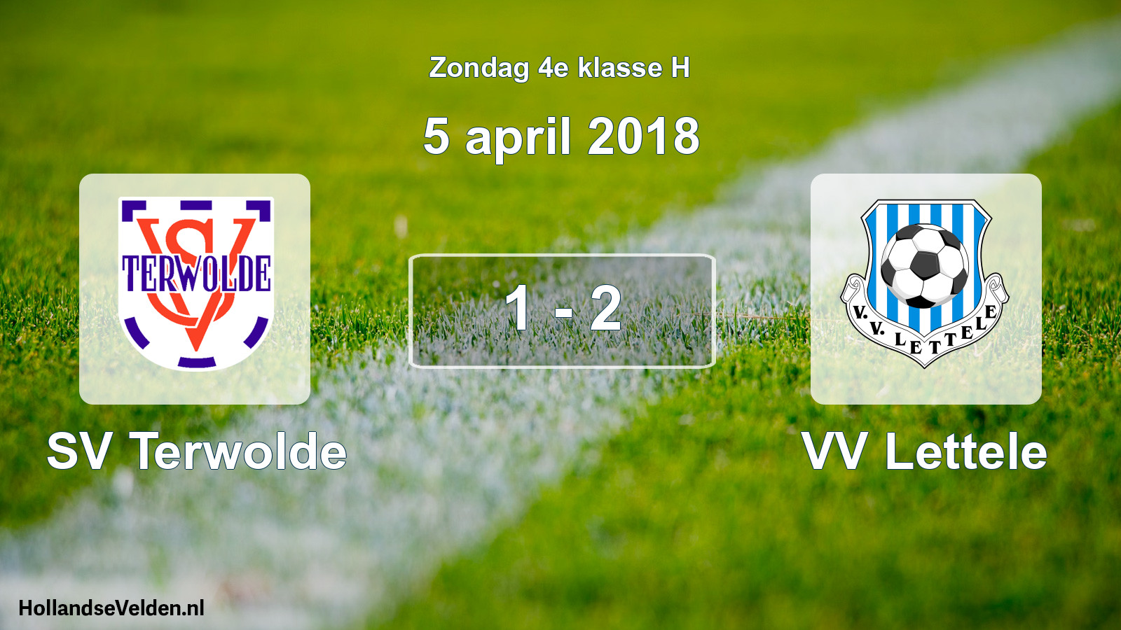 Total number of matches played: SV Terwolde - VV Lettele 1 - 2 (5 April 2018)
