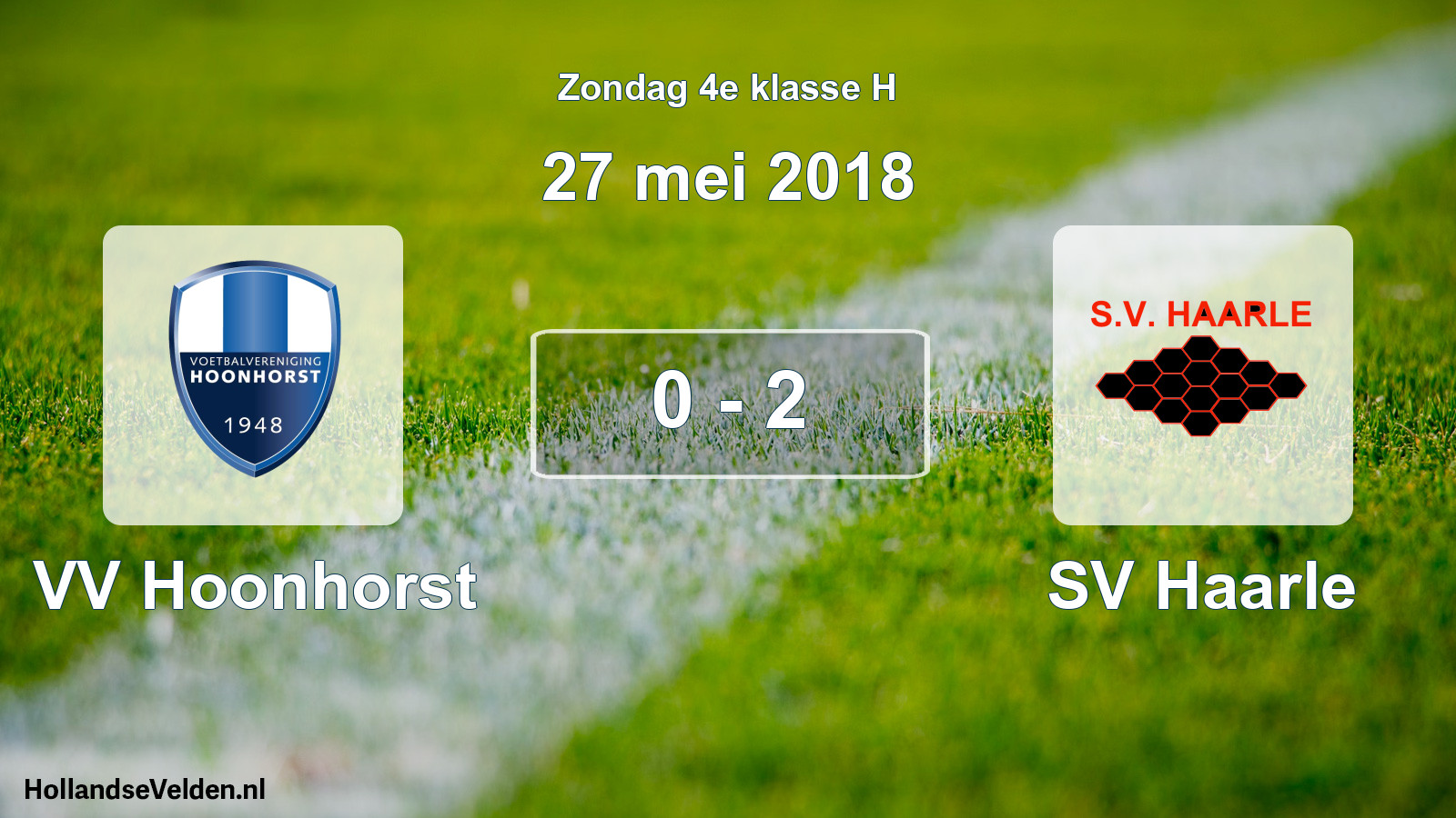 Total number of matches played: VV Hoonhorst - SV Haarle 0 - 2 (27 May 2018)