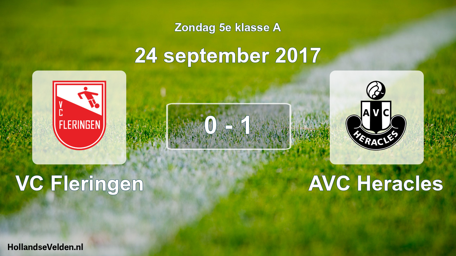 Total number of matches played: VC Fleringen - AVC Heracles 0 - 1 (24 September 2017)