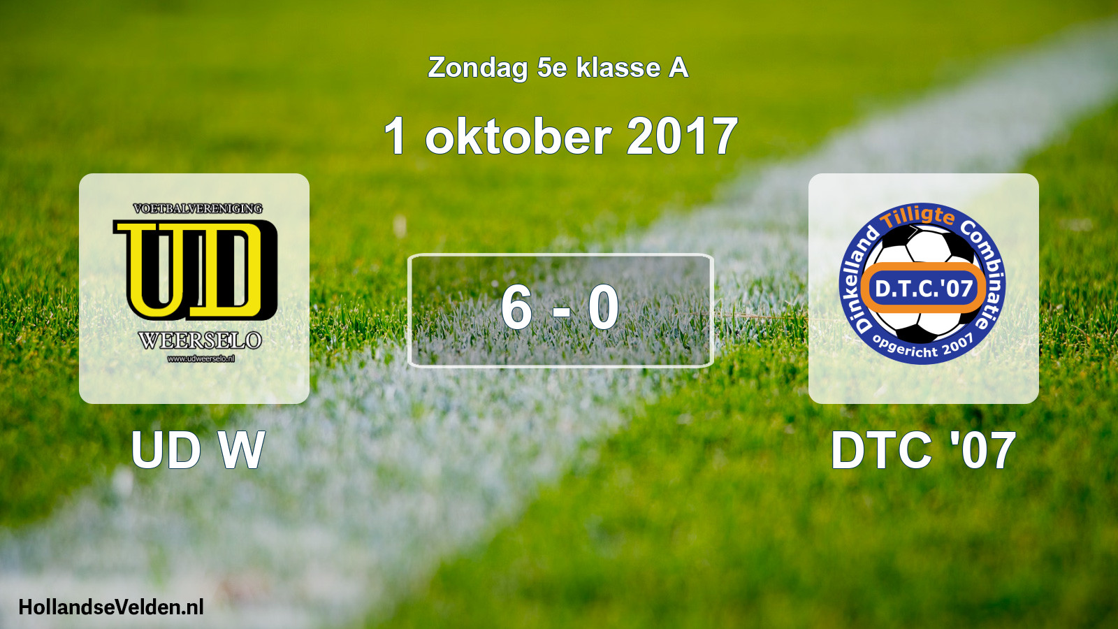 Total number of matches played: UD W - DTC '07 6 - 0 (1 October 2017)