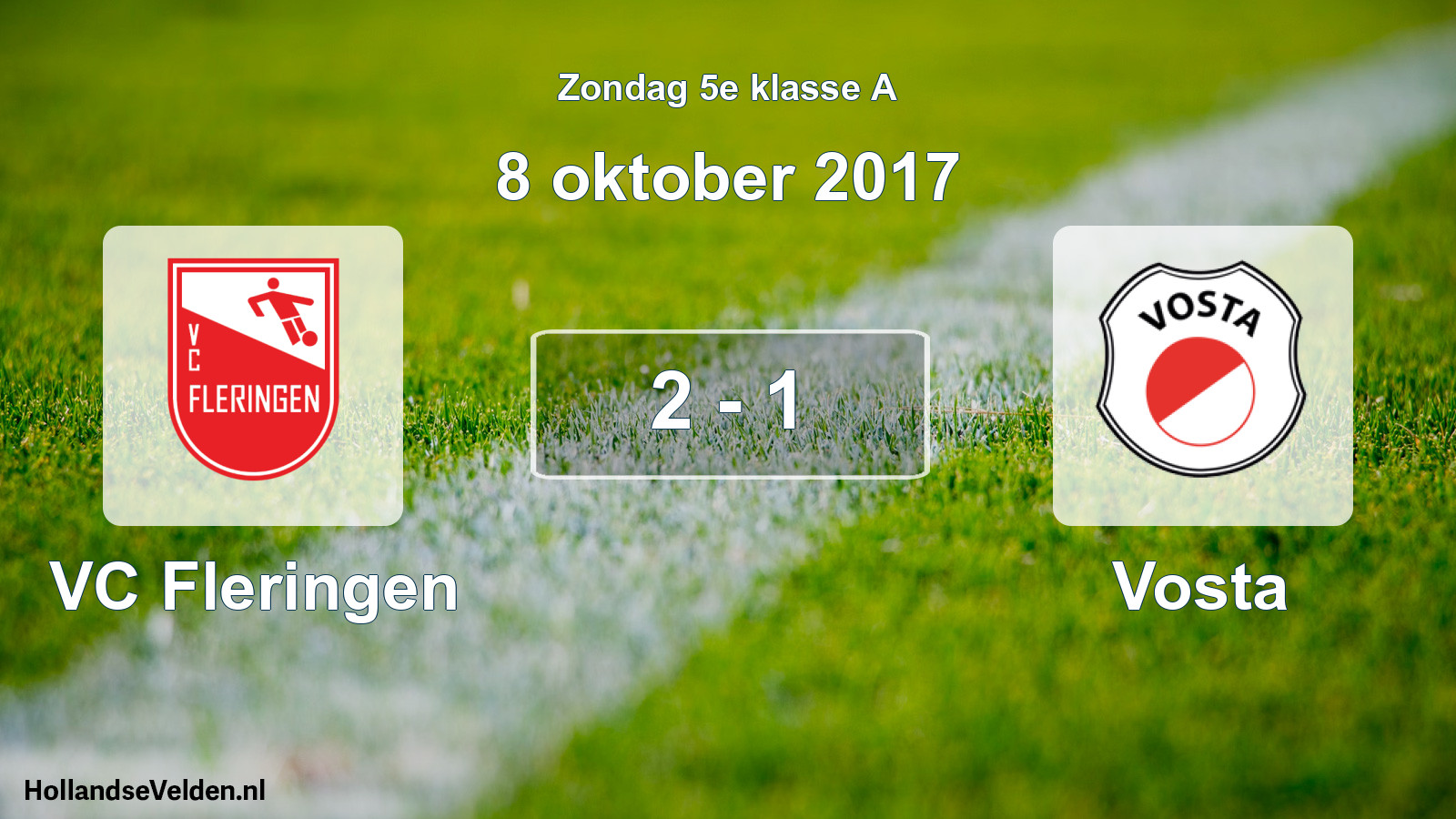 Total number of matches played: VC Fleringen - Vosta 2 - 1 (8 October 2017)