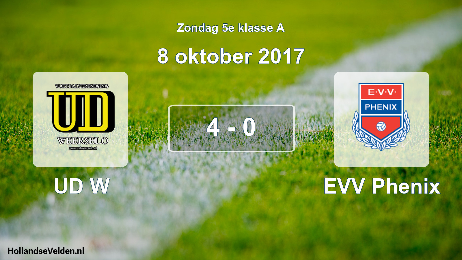 Total number of matches played: UD W - EVV Phenix 4 - 0 (8 October 2017)