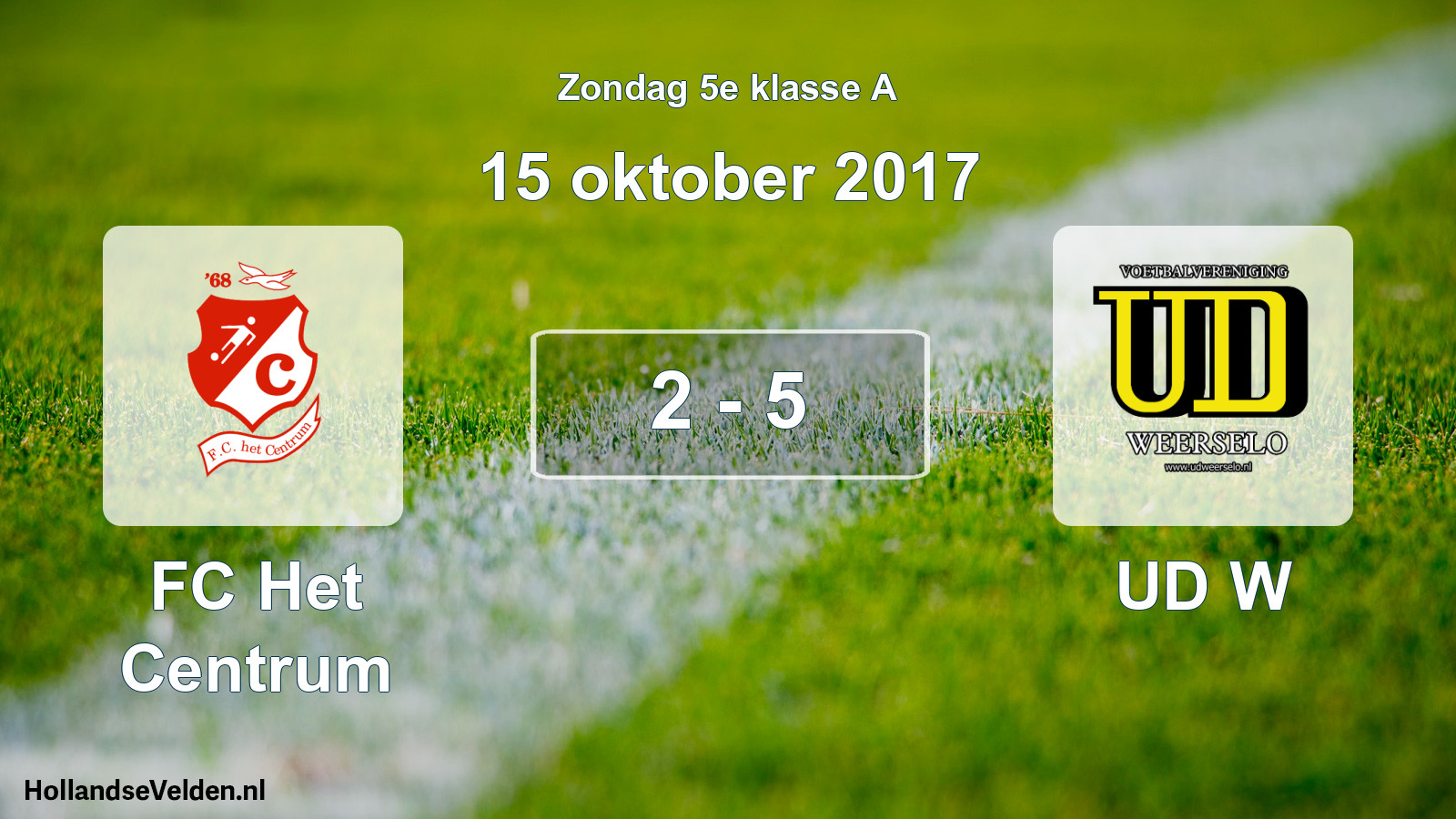 Total number of matches played: FC Het Centrum - UD W 2 - 5 (15 October 2017)