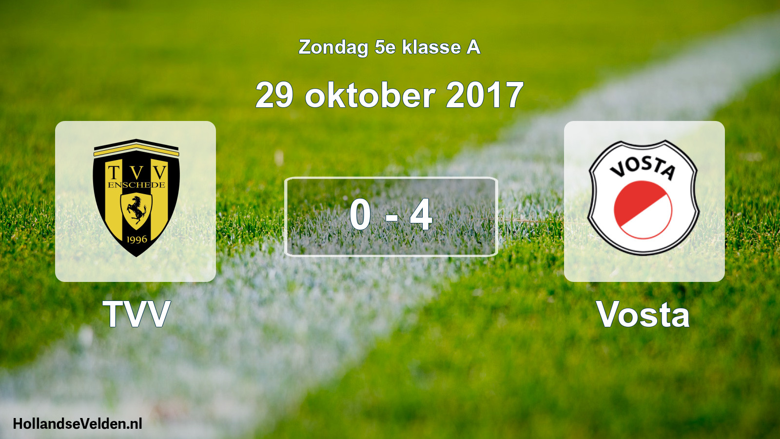 Total number of matches played: TVV - Vosta 0 - 4 (29 October 2017)