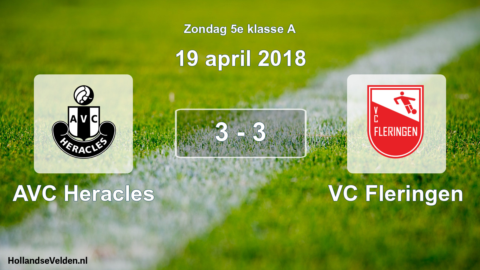 Total number of matches played: AVC Heracles - VC Fleringen 3 - 3 (19 April 2018)