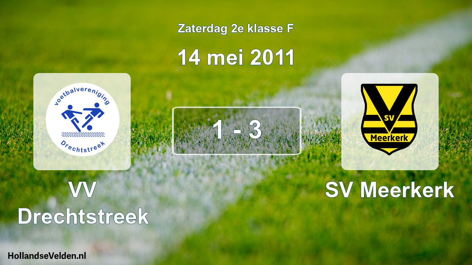 Total number of matches played: VV Drechtstreek - SV Meerkerk 1 - 3 (14 May 2011)