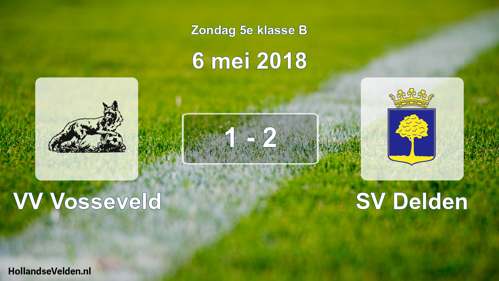 Total number of matches played: VV Vosseveld - SV Delden 1 - 2 (6 May 2018)