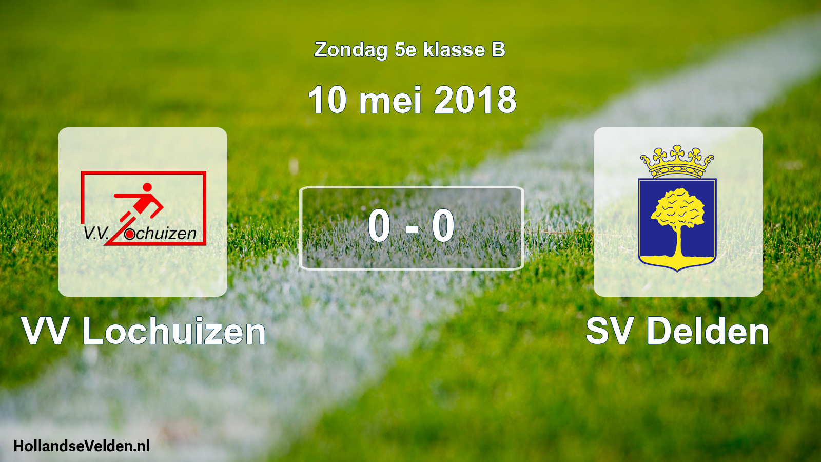 Total number of matches played: VV Lochuizen - SV Delden 0 - 0 (10 May 2018)