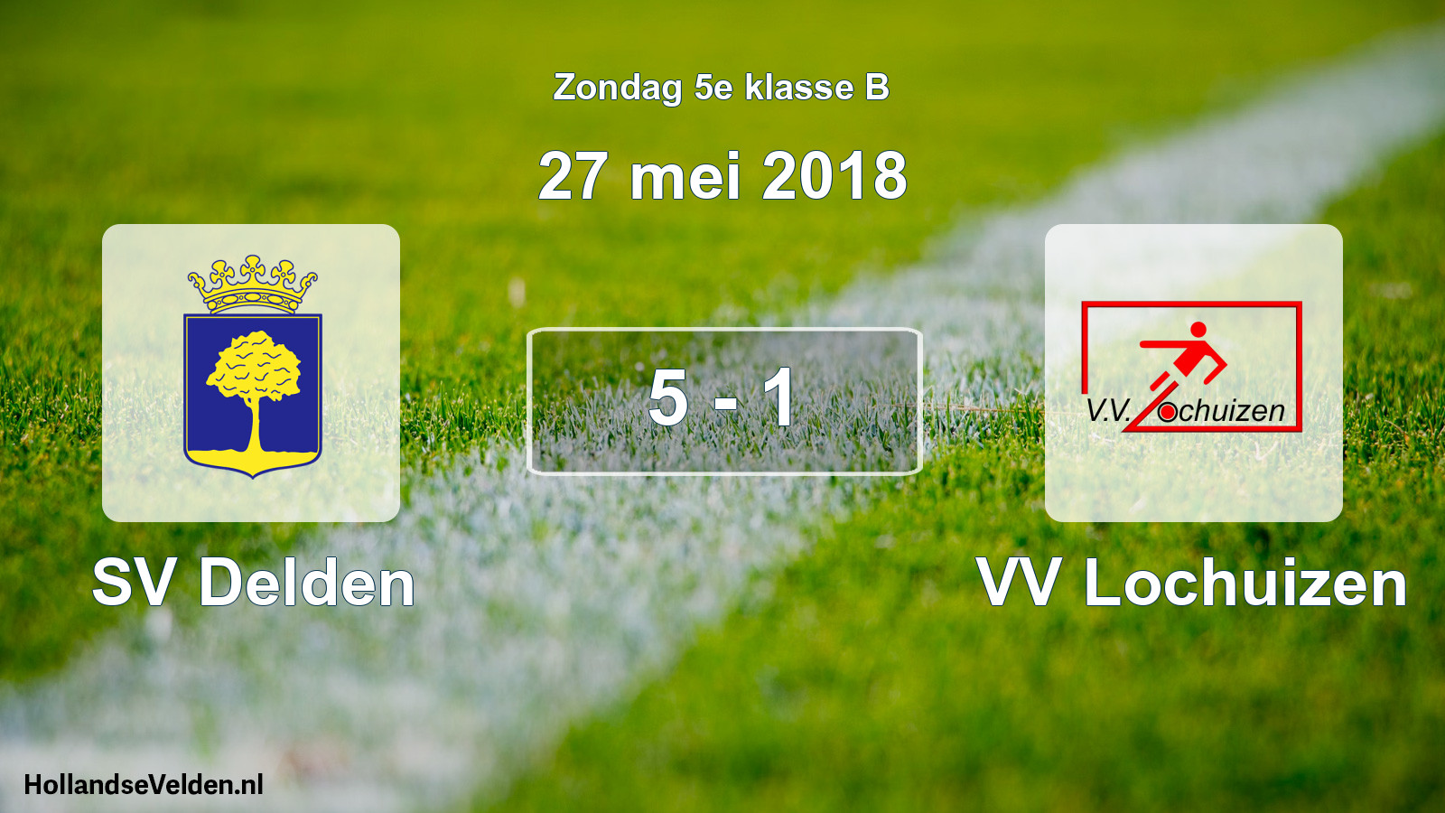 Total number of matches played: SV Delden - VV Lochuizen 5 - 1 (27 May 2018)