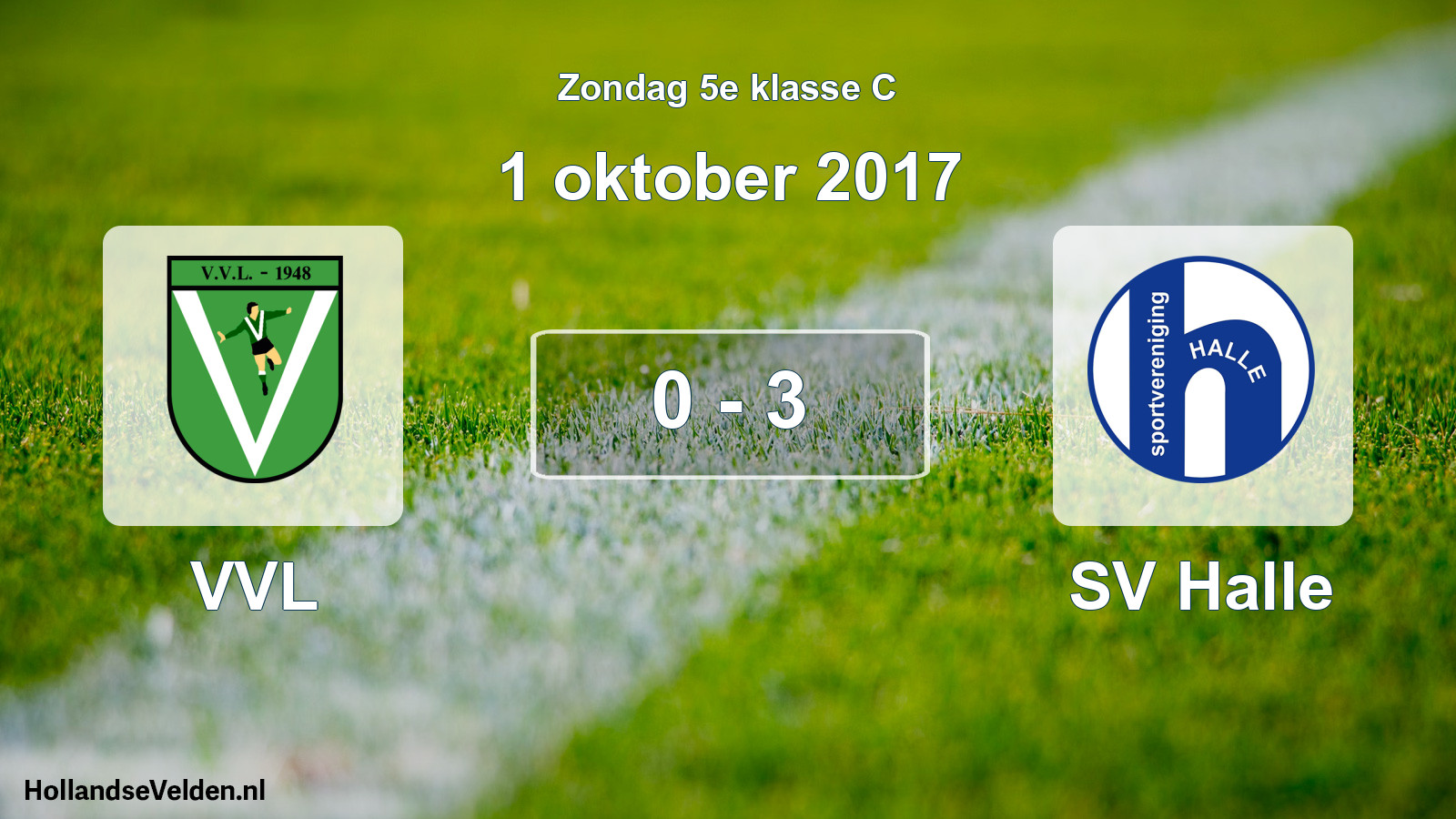 Total number of matches played: VVL - SV Halle 0 - 3 (1 October 2017)