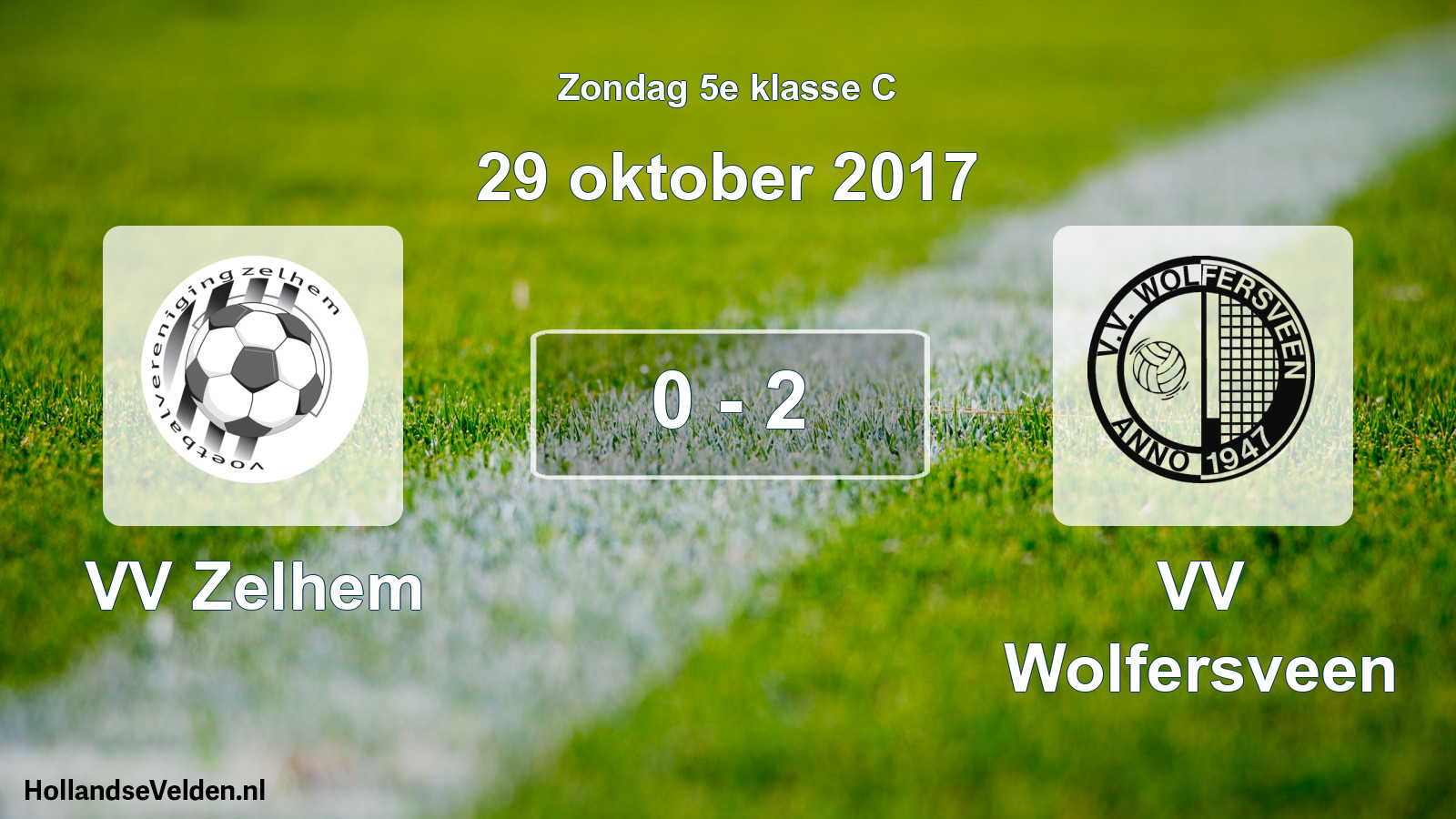 Total number of matches played: VV Zelhem - VV Wolfersveen 0 - 2 (29 October 2017)