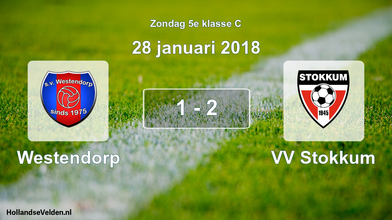 Total number of matches played: Westendorp - VV Stokkum 1 - 2 (28 January 2018)