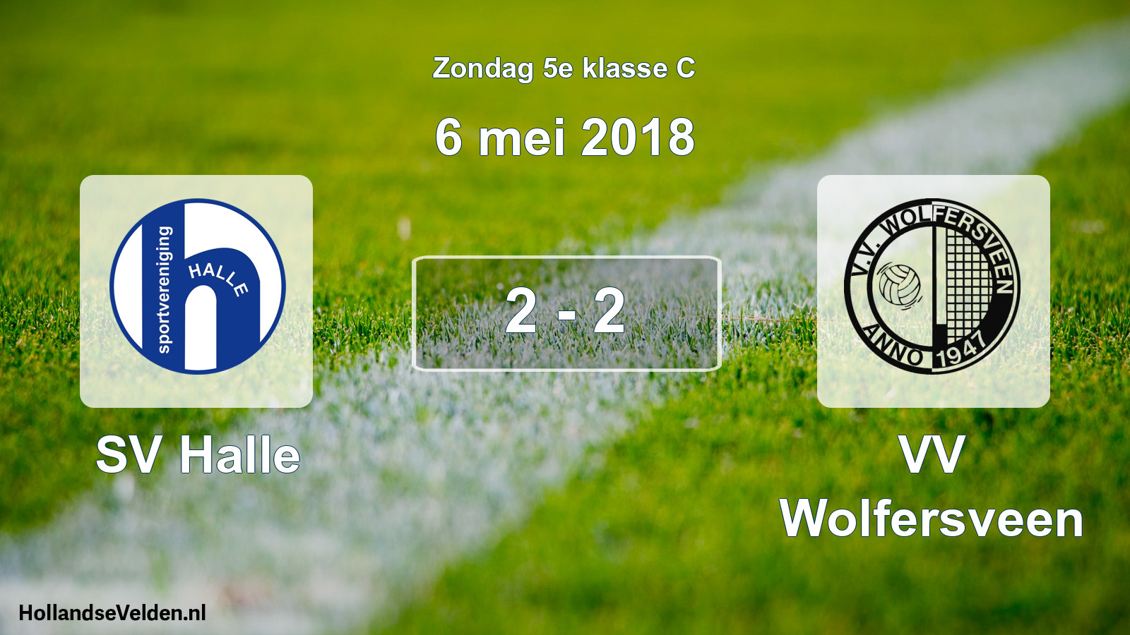 Total number of matches played: SV Halle - VV Wolfersveen 2 - 2 (6 May 2018)