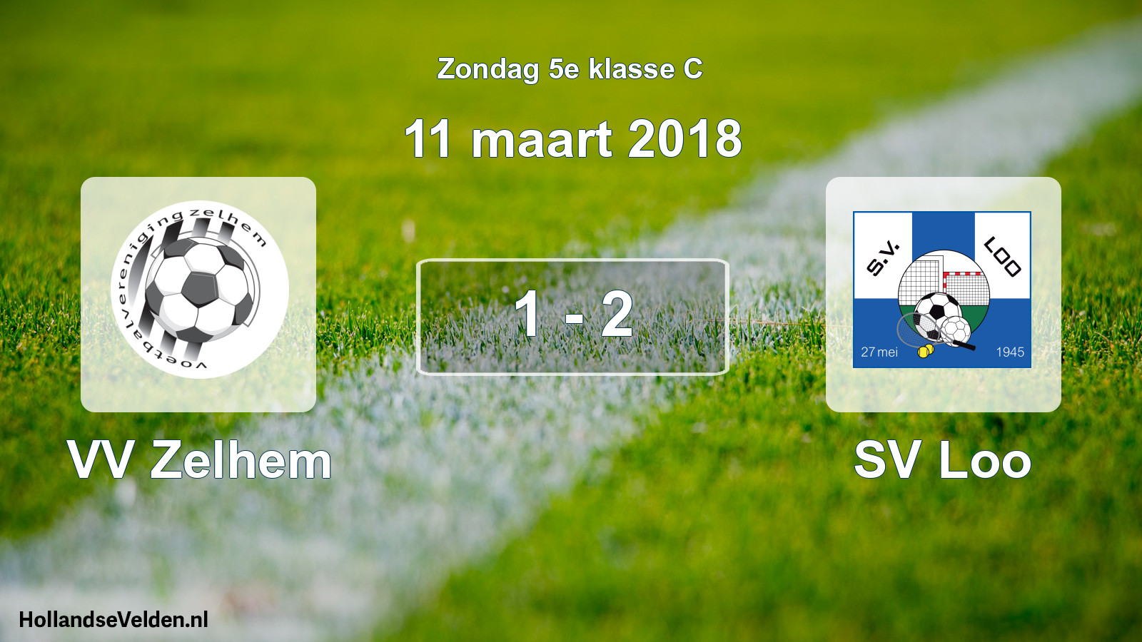 Total number of matches played: VV Zelhem - SV Loo 1 - 2 (11 March 2018)