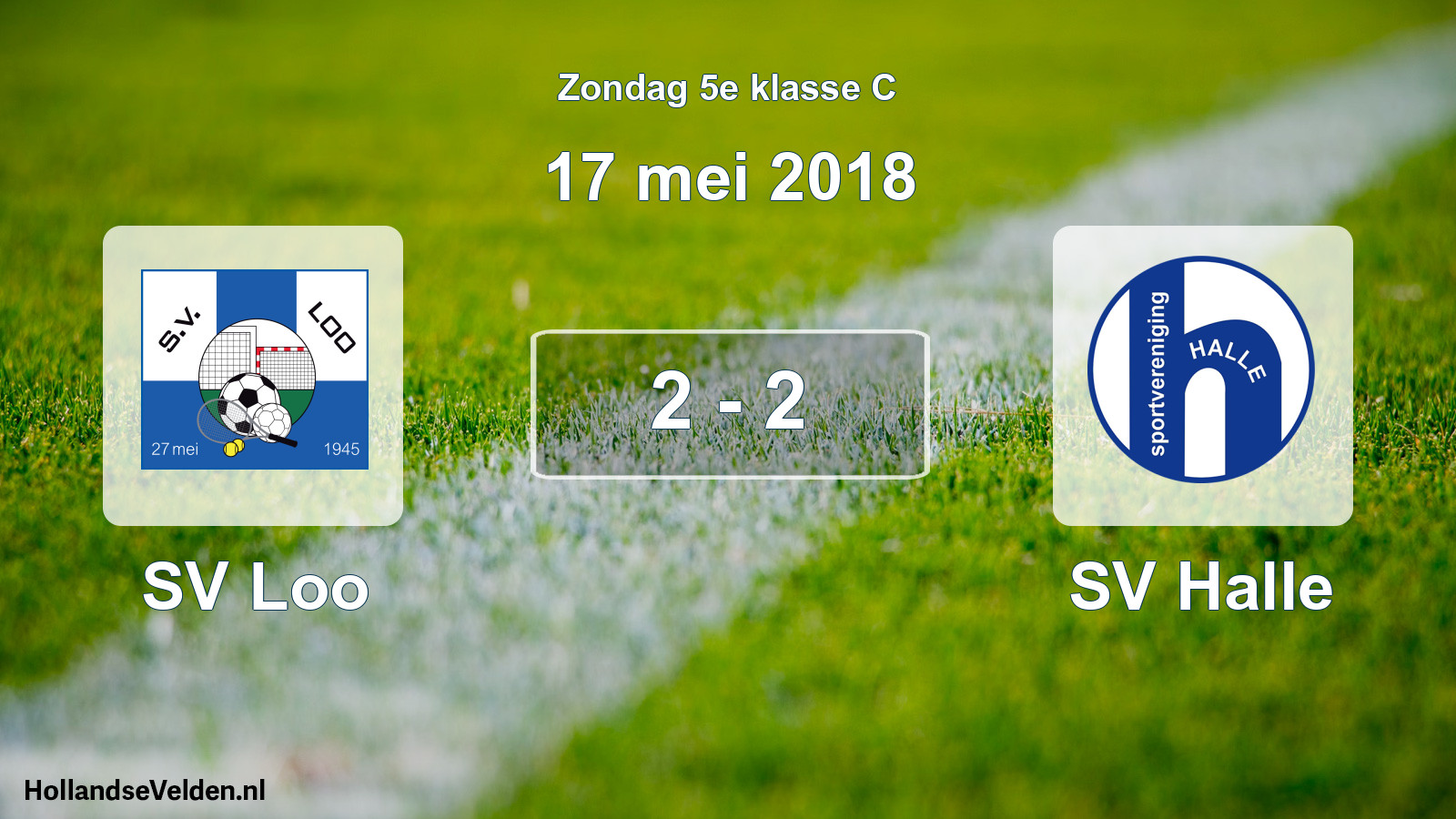 Total number of matches played: SV Loo - SV Halle 2 - 2 (17 May 2018)