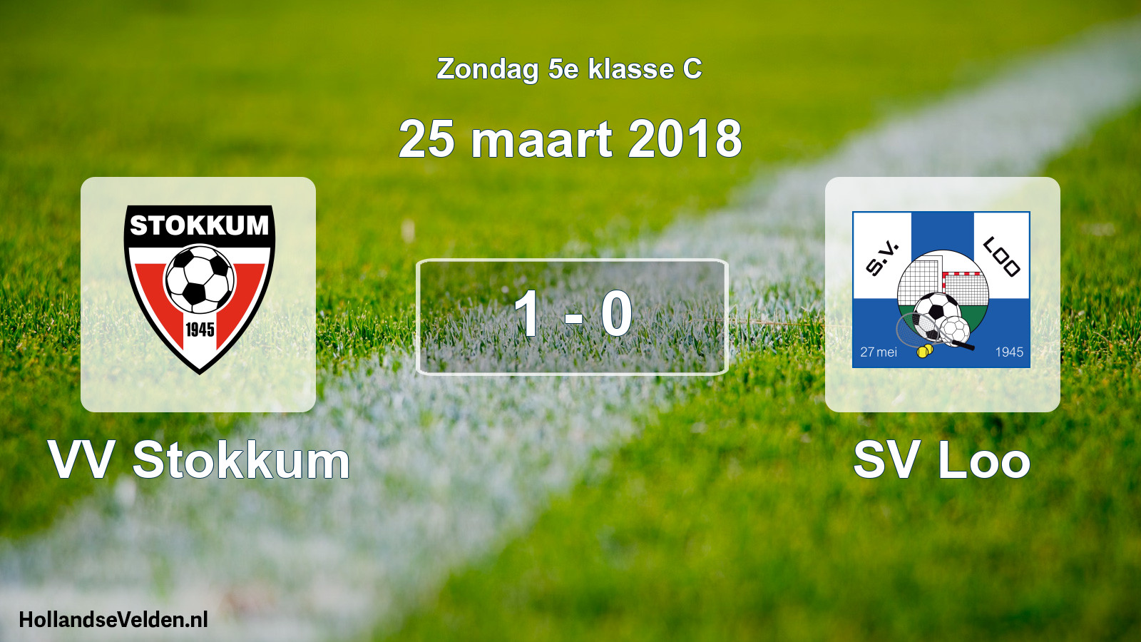 Total number of matches played: VV Stokkum - SV Loo 1 - 0 (25 March 2018)