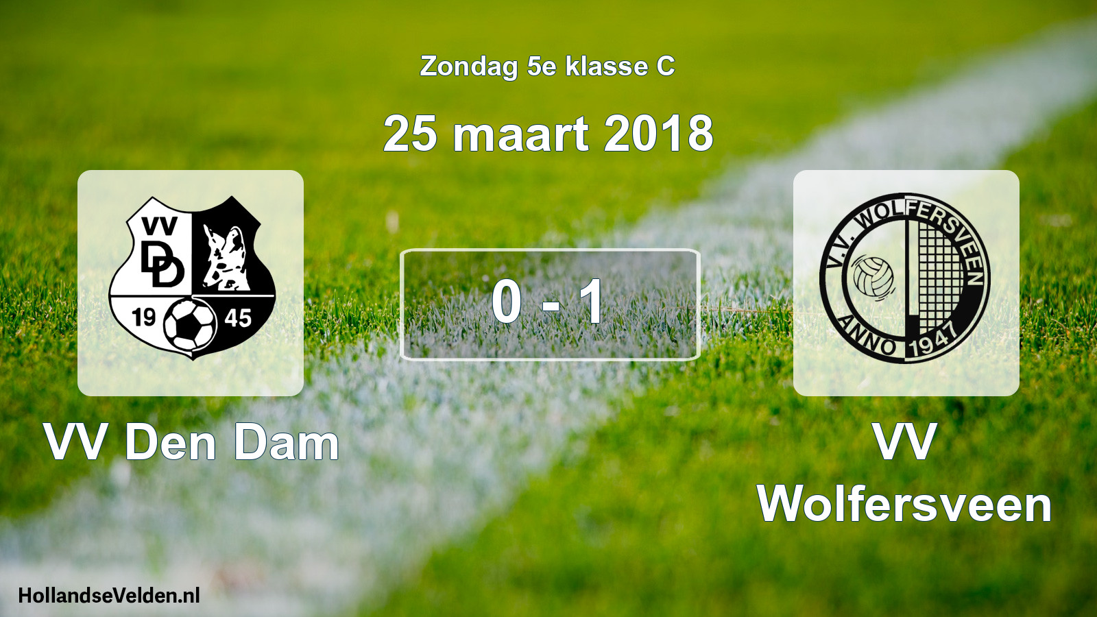 Total number of matches played: VV Den Dam - VV Wolfersveen 0 - 1 (25 March 2018)