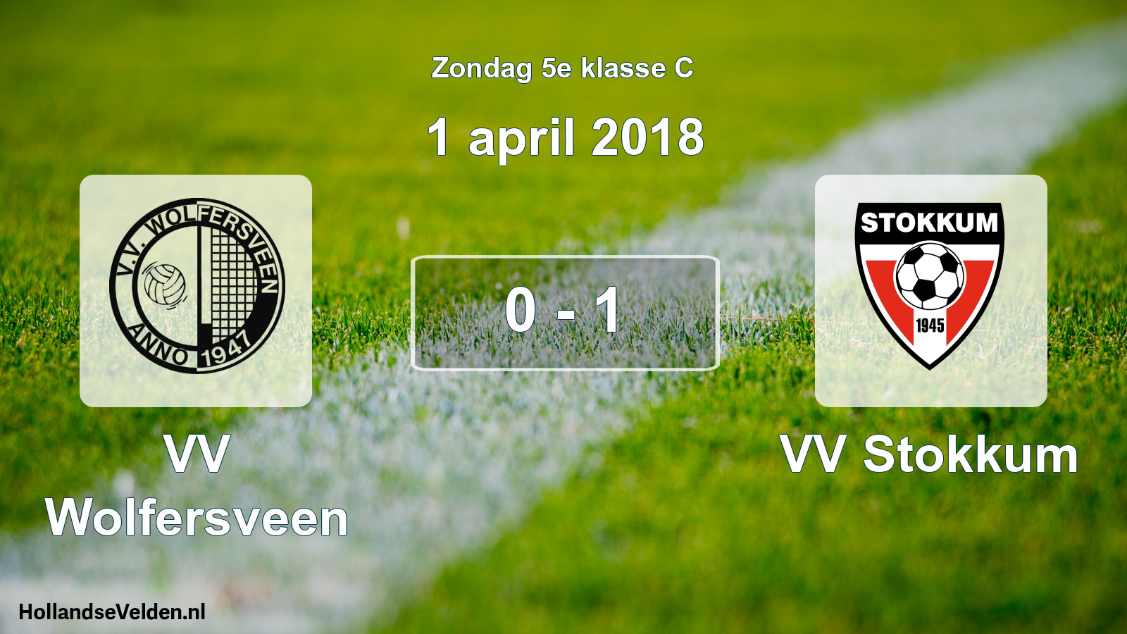Total number of matches played: VV Wolfersveen - VV Stokkum 0 - 1 (1 April 2018)